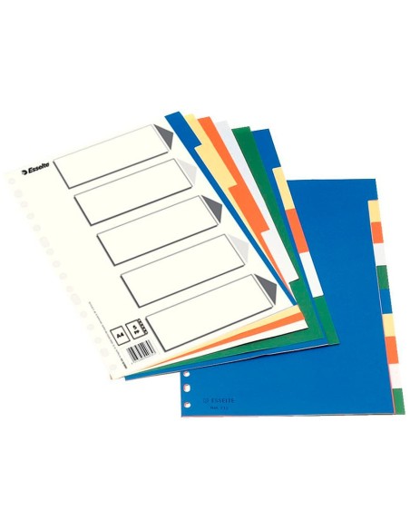 SEPARADOR ESSELTE PLASTICO JUEGO 10 SEPARADORES FL.5 MULTITALADRO