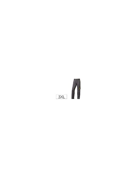PANTALON TRABAJO DELTAPLUS CINTURA AJUST.5 BOLS.COL.GRISVE.TALLA 3XL