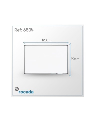 PIZARRA BLANCA VIT.MAGNETICO MARCO AL.CANTO PVC 120X90 CM C/BANDEJA