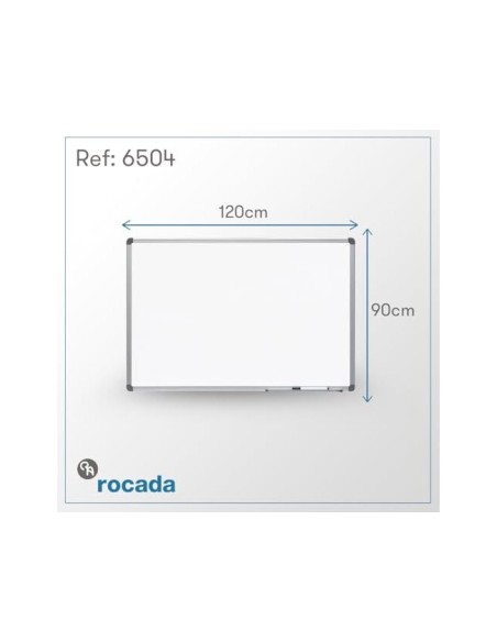 PIZARRA BLANCA VIT.MAGNETICO MARCO AL.CANTO PVC 120X90 CM C/BANDEJA