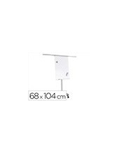 PIZARRA BL ROCADA METALICA MAGNETICA RUEDAS 68X104 CM C/2 BRAZOS 2