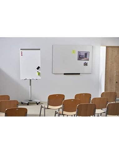 PIZARRA BL ROCADA METALICA MAGNETICA RUEDAS 68X104 CM C/2 BRAZOS