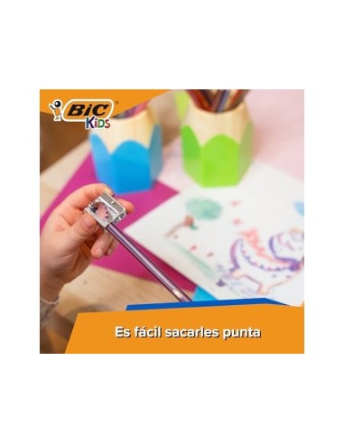 LAPICES COLORES BIC EVOLUTION STRIPES C.24 SURT.