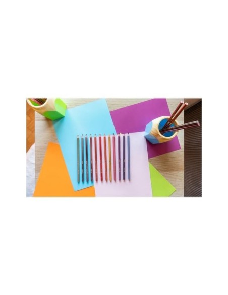 LAPICES COLORES BIC EVOLUTION STRIPES C.24 SURT.
