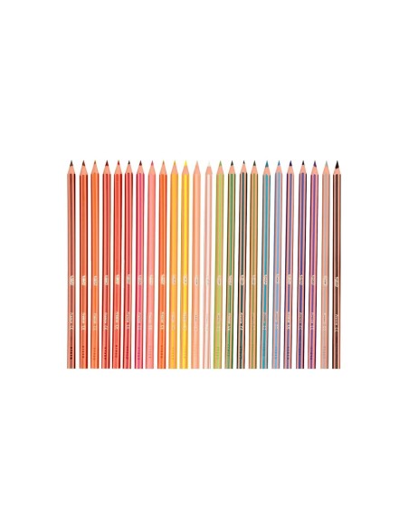 LAPICES COLORES BIC EVOLUTION STRIPES C.24 SURT.