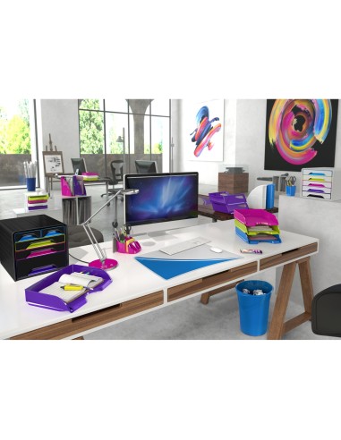 FICHERO CAJONES SOBREMESA CEP 5 CAJONES MIXTOS NG/MULTI 360X288X270MM