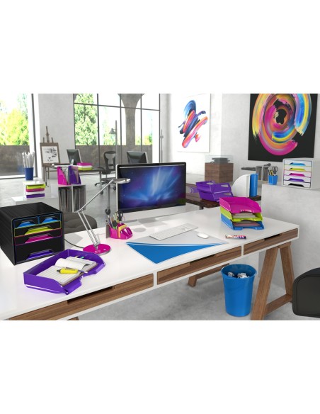 FICHERO CAJONES SOBREMESA CEP 5 CAJONES MIXTOS NG/MULTI 360X288X270MM