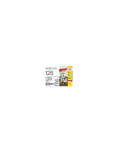 ETIQUETA ADH. AVERY L4774-8 99,1X139MM POLIESTER BL. 32UD.