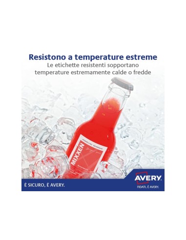 ETIQUETA ADH. AVERY L4774-8 99,1X139MM POLIESTER BL. 32UD.