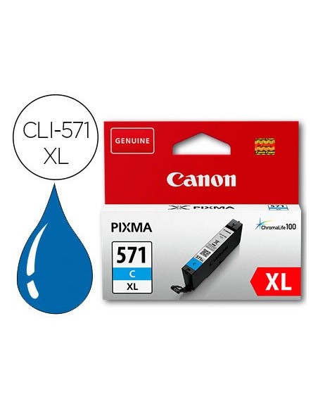 0332C001 CARTUCHO CANON CLI-571XL CIAN 500 PG.