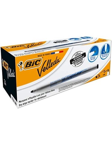 ROTULADOR BIC VELLEDA FINO PARA PIZARRA NEGRO PUNTA REDONDA 1 MM