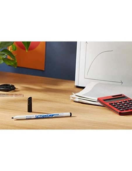 ROTULADOR BIC VELLEDA FINO PARA PIZARRA NEGRO PUNTA REDONDA 1 MM