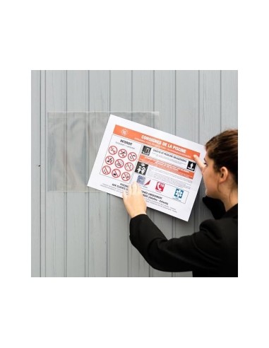 FUNDA TARIFOLD ADHESIVA REMOVIBLE A3 MAGNET.CAP.10 H.PAC