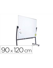 PIZARRA BLANCA LACADA MAGNETICA VOLTEABLE DOBLE CARA 90X120CM