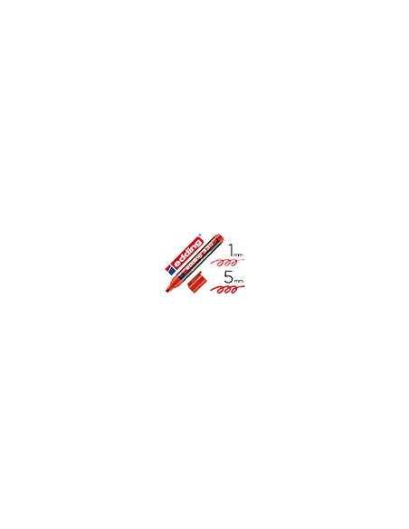 ROTULADOR EDDING MARCADOR PERM 330 ROJO PUNTA BISELADA 1-5MM RECARG