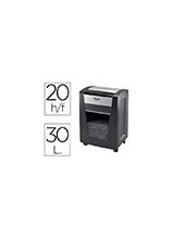DESTRUCTORA REXEL MOMENTUM X420 CAP. 20 H.DESTRUYE GRAPAS,CLIPS 30 L 2