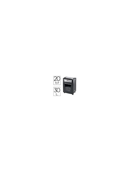 DESTRUCTORA REXEL MOMENTUM X420 CAP. 20 H.DESTRUYE GRAPAS,CLIPS 30 L
