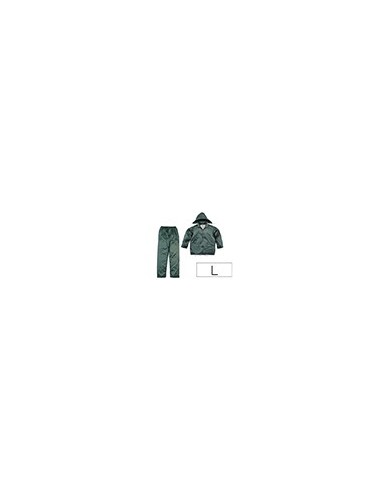 CONJUNTO LLUVIA DELTAPLUS 400 POLIESTER/PVC VE. TALLA L