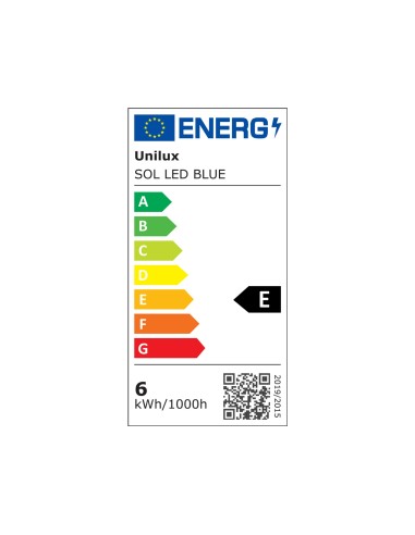 LAMPARA UNILUX SOL LED 4W FLEXIBLE ABS METAL AZ. BASE 14 CM DIAMETRO