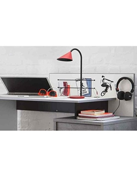 LAMPARA UNILUX SOL LED 4W FLEXIBLE ABS METAL AZ. BASE 14 CM DIAMETRO