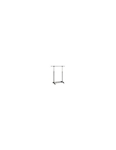 PERCHERO UNILUX EXTENSIBLE 4 RUEDAS AJ.ALTURA NG./CROMADO 80/150 X