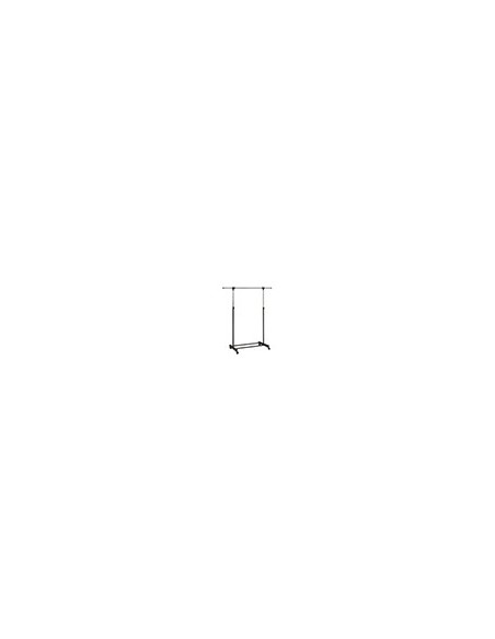 PERCHERO UNILUX EXTENSIBLE 4 RUEDAS AJ.ALTURA NG./CROMADO 80/150 X