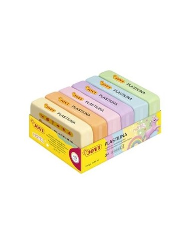 PLASTILINA JOVI 70 SURTIDA PEQUEÑO PASTEL SURT.CAJA 6 UD.50 G