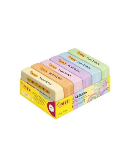 PLASTILINA JOVI 70 SURTIDA PEQUEÑO PASTEL SURT.CAJA 6 UD.50 G