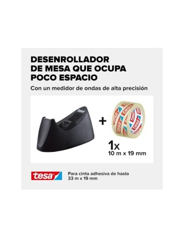 PORTARROLLO TESA PLAST.EASY CUT CURVE NG. 33MT.X19MM+1 CINTA  TPTE.