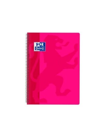 CUADERNO ESP. OXFORD SCHOOL FL. T.PP. 4MM 80H 90GR. FUCSIA