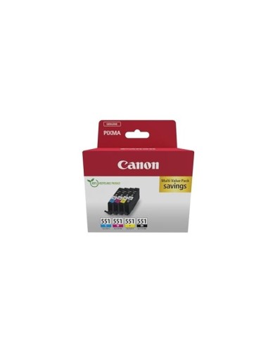 6509B008 CARTUCHO CANON CLI-551 MULTIPACK 344 PG.