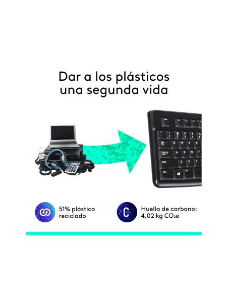 TECLADO LOGITECH K120 USB 2.0 C/CABLE NG. 920-002518