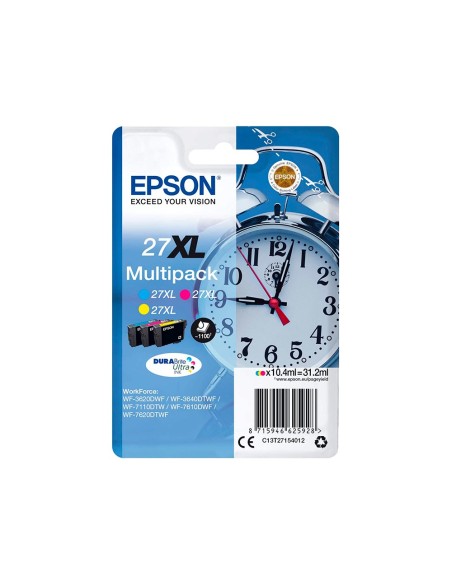 C13T27154012 CARTUCHO EPSON WF-3620/7620 27XL MULTIPACK 2200 PG.