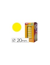 GOMETS APLI ROLLO 59H CIRCULO Ø 20 MM AMARILLO 1.770 UDS. (04859) 2