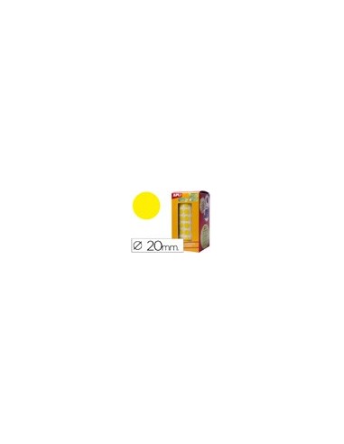 GOMETS APLI ROLLO 59H CIRCULO Ø 20 MM AMARILLO 1.770 UDS. (04859)