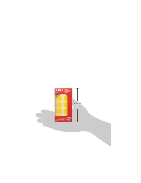 GOMETS APLI ROLLO 59H CIRCULO Ø 20 MM AMARILLO 1.770 UDS. (04859)