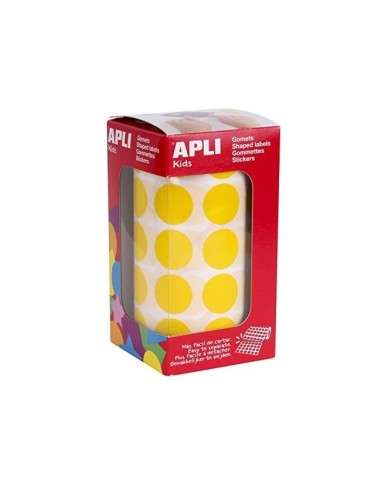 GOMETS APLI ROLLO 59H CIRCULO Ø 20 MM AMARILLO 1.770 UDS. (04859)