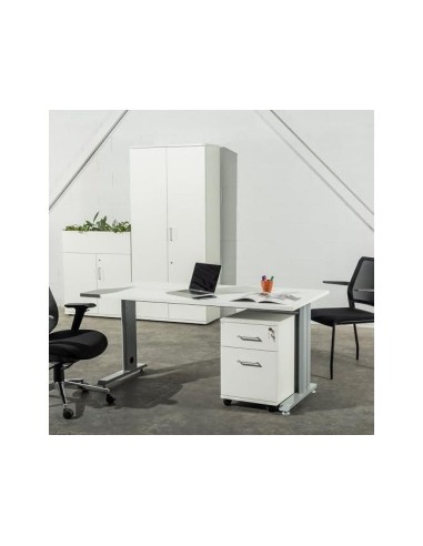 CAJONERA ROCADA 2 CAJ.SERIE STORE 58X40X59,5 CM AW04 BL./BL.