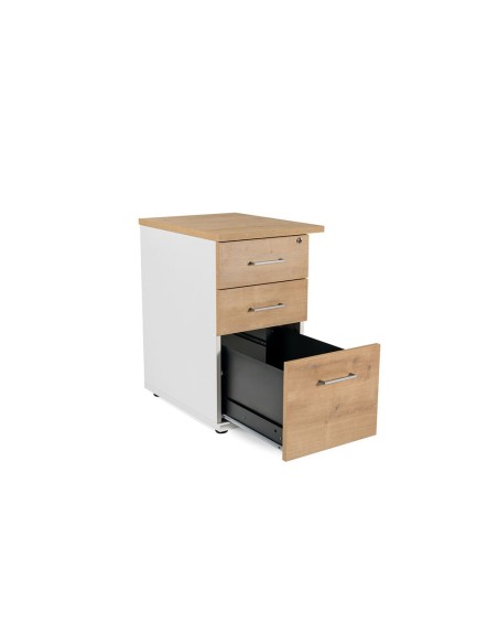 CAJONERA ROCADA C/3 CAJONES STORE 60X50X72 CM ACABADO AB04 AL/BL