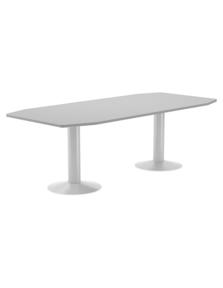MESA REUNION ROCADA MEETING 3003ATW02 COLUMNA DOBLE ACERO BL.GRIS