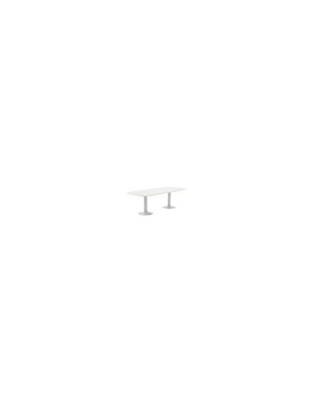 MESA REUNION ROCADA MEETING 3003ATW04 COLUMNA DOBLE ACERO BL.BL.