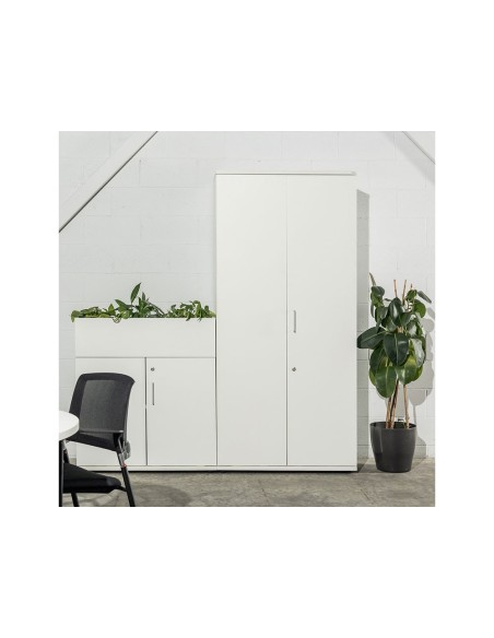 ARMARIO ROCADA TRES EST.2 PUERTAS 195X90X45 GRIS