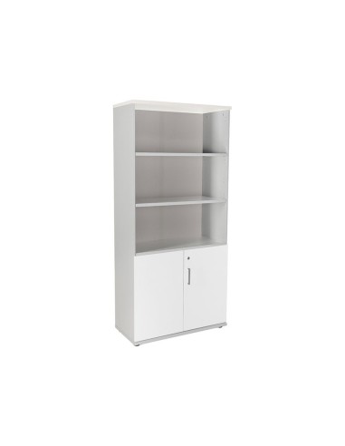 ARMARIO ROCADA TRES EST.2 PUERTAS  195X90X45 GRIS/BL