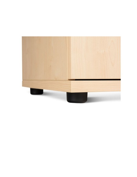 ARMARIO ROCADA 4 EST.2 PUERTAS STORE 195X90X45 CM GRIS/BL.