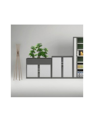 ARMARIO MET.ROCADA 2 PERSIANA  UNA BALDA STORE 80X75X45 CM AC00