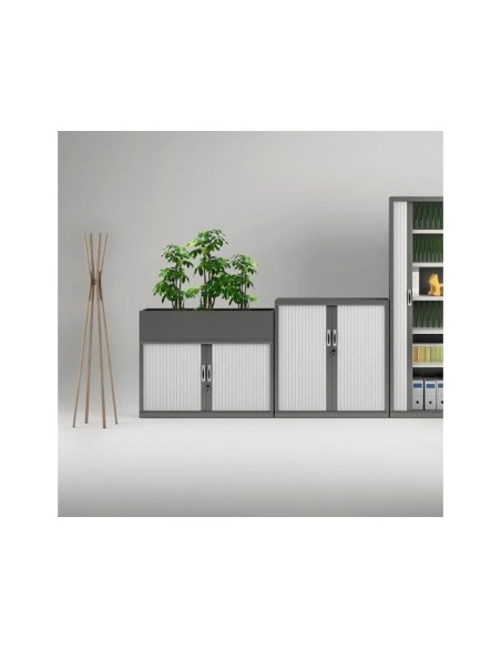 ARMARIO MET.ROCADA 2 PERSIANA  UNA BALDA STORE 80X75X45 CM AC00