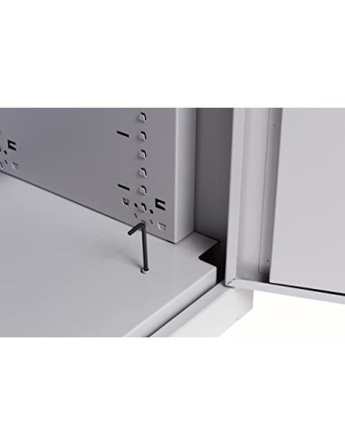 ARMARIO MET.ROCADA 2 PB UNA BALDA 90X70X45 CM AC00 GRIS/GRIS