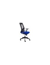 SILLA ROCADA C/REGUL.LUMBAR SINCRO C/BRAZOS MALLA NG, TAPIZADO AZ. 2