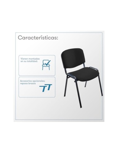 SILLA CONFIDENTE ESTRUCTURA METALICA NG.TAPIZADA