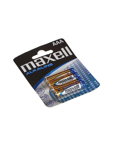 PILA MAXELL ALCALINA 1.5 V TIPO AAA LR03 BLISTER 4 UD.